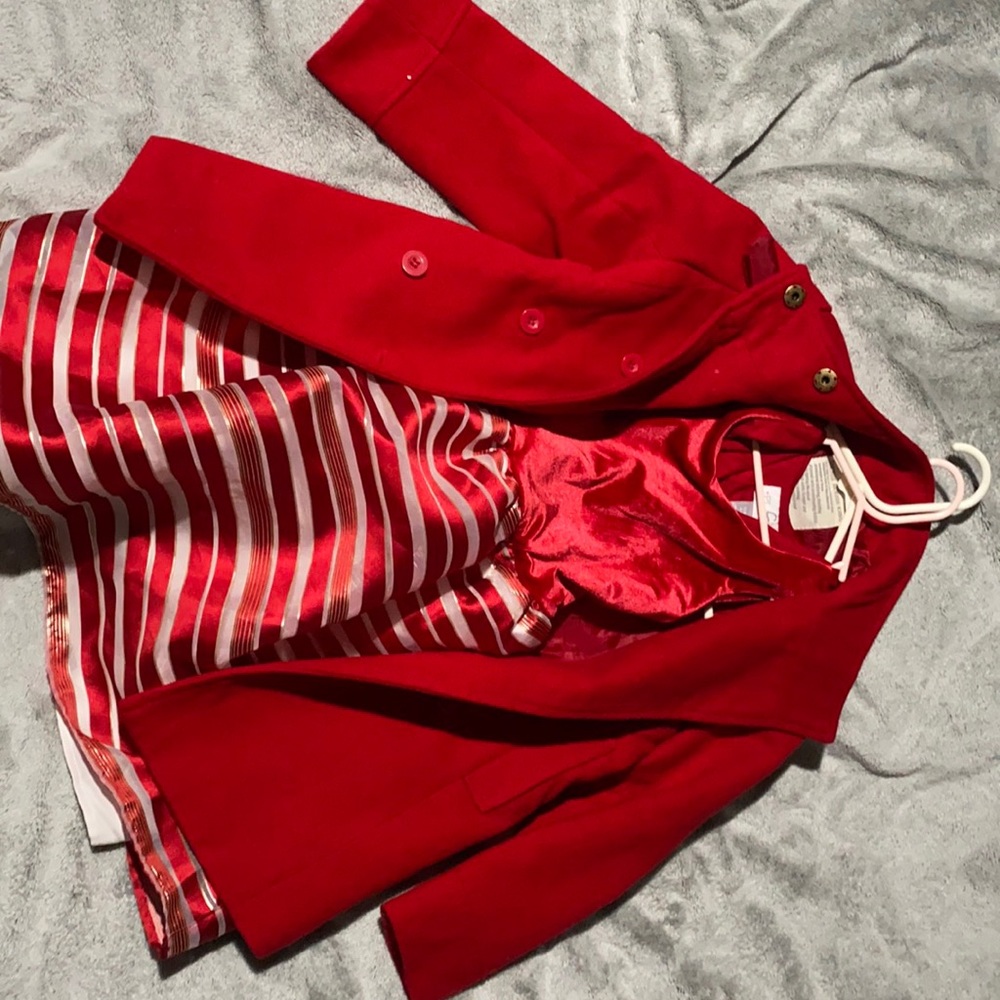 Fancy Red and white + red fancy coat